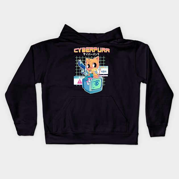 Cyberpurr Kids Hoodie by TheDody36